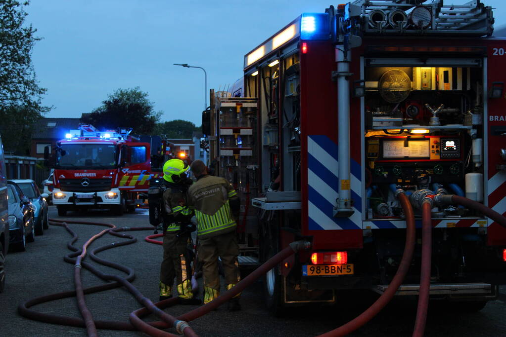 Grote brand in schuur