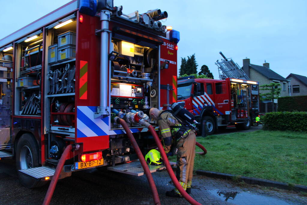 Grote brand in schuur