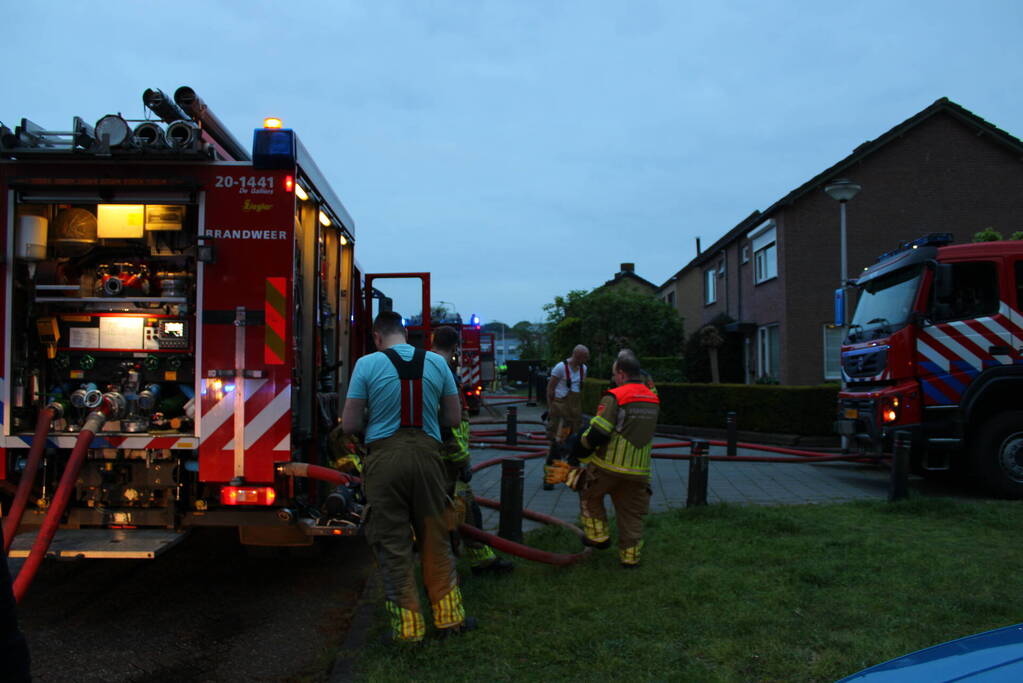 Grote brand in schuur