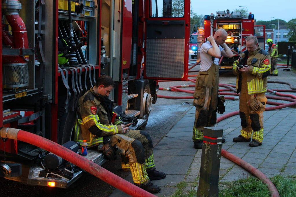 Grote brand in schuur