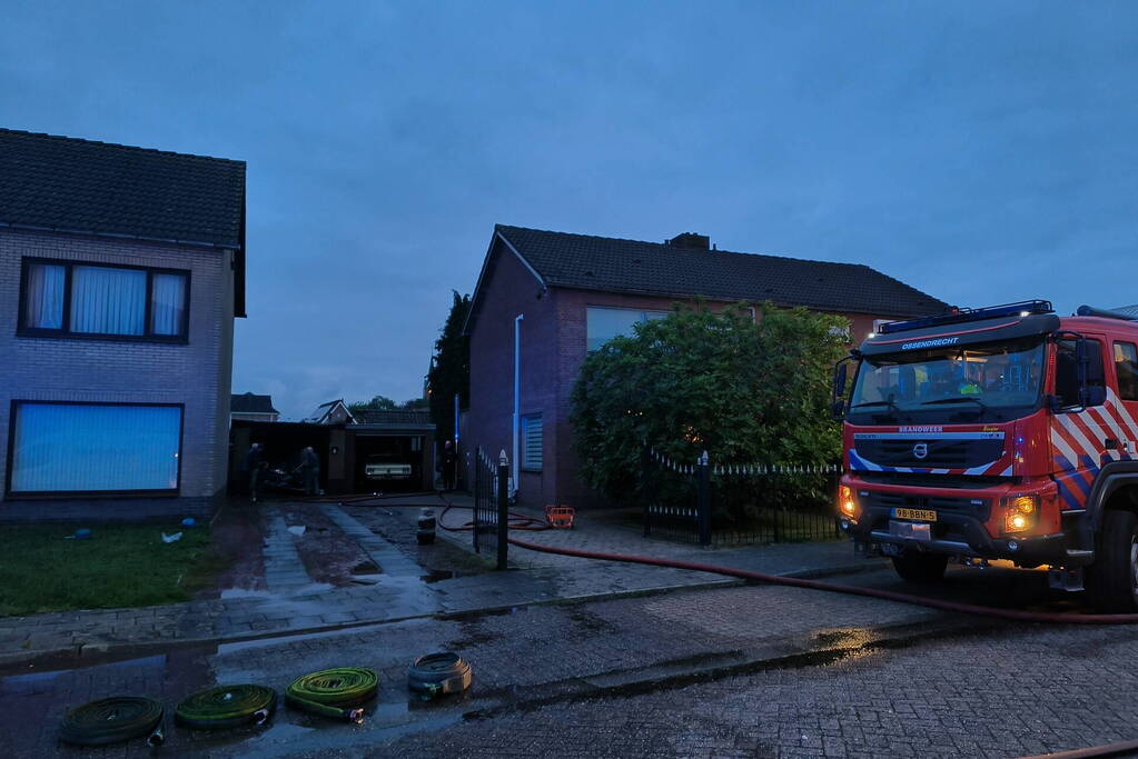 Grote brand in schuur