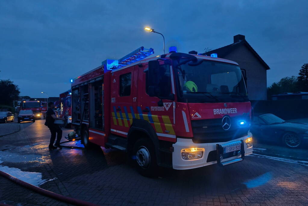 Grote brand in schuur