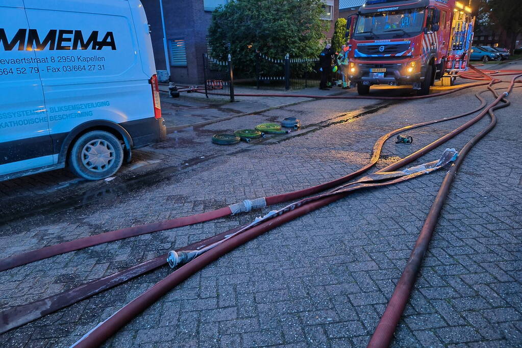 Grote brand in schuur