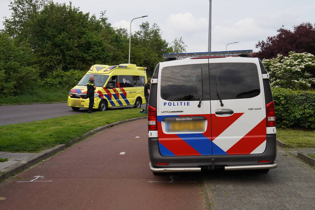 Scooter in botsing met fietser