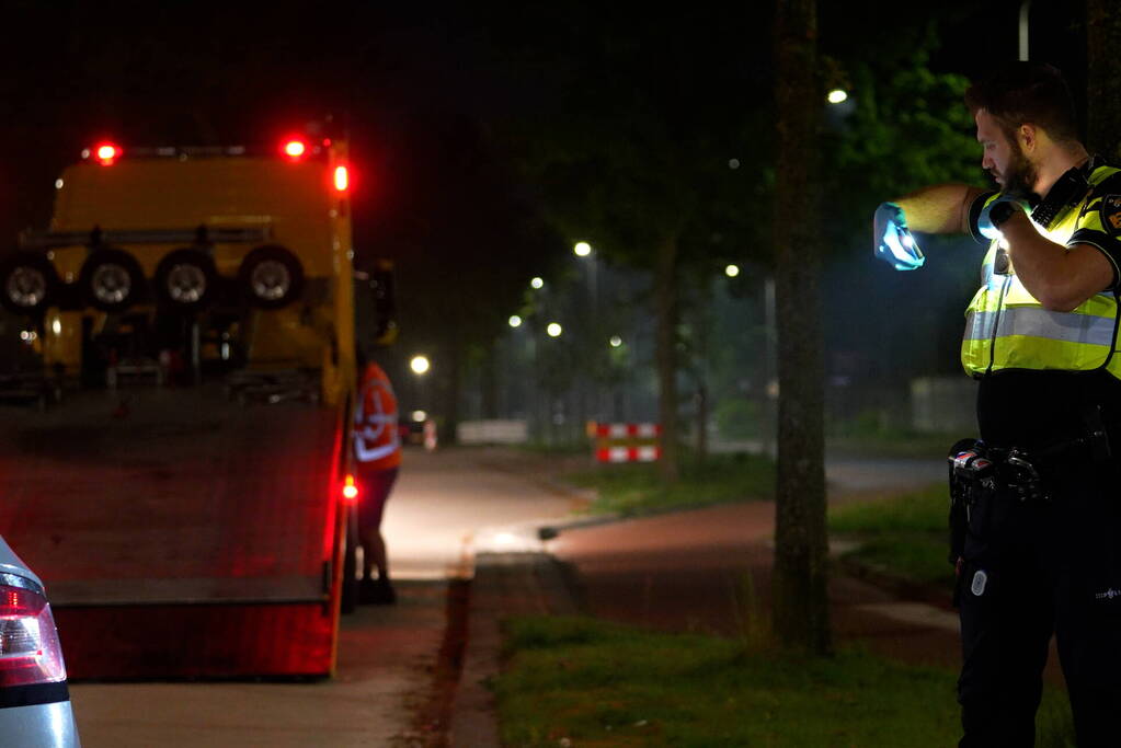 Bestuurder rijdt zich klem na achtervolging