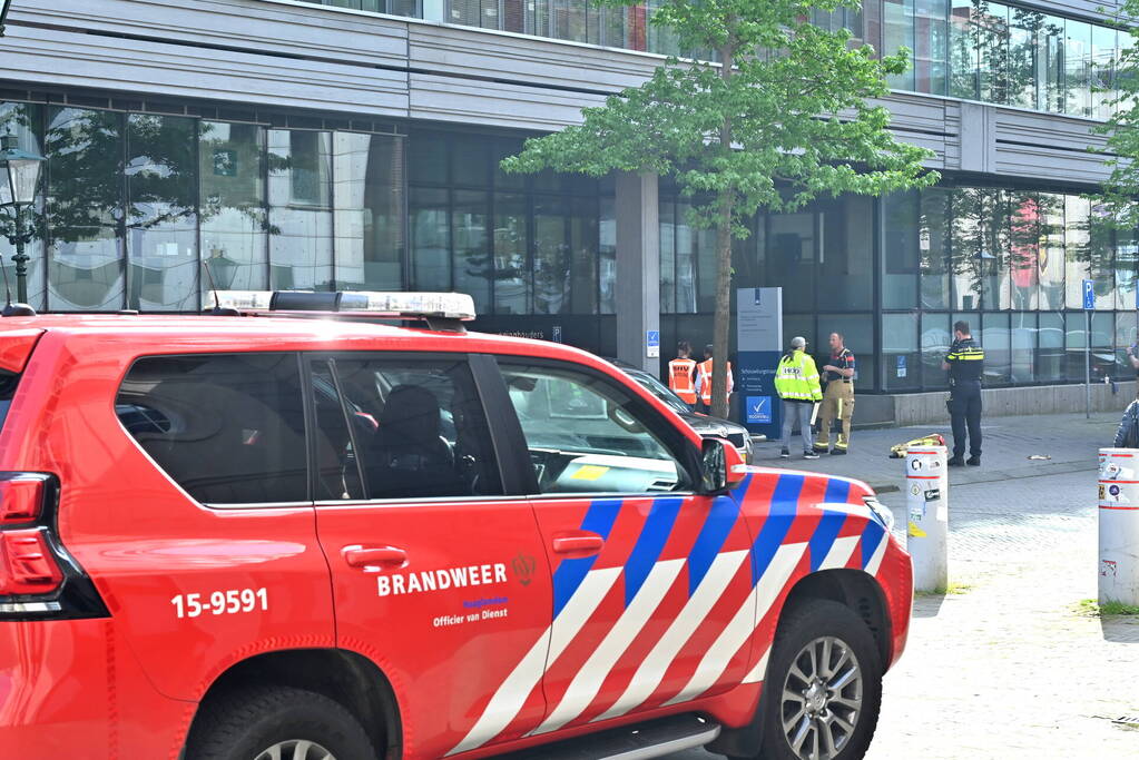 Brand in pand van ministerie van Financiën