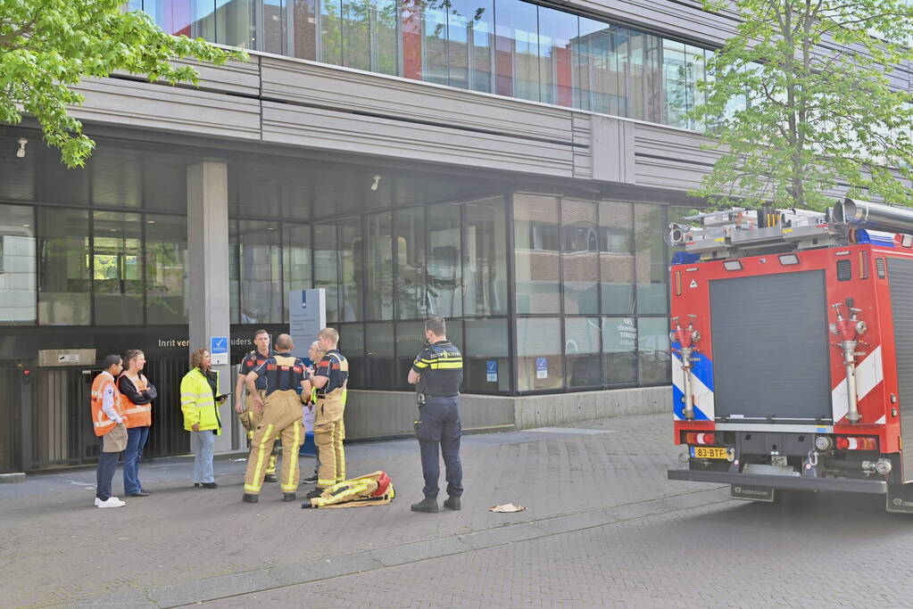 Brand in pand van ministerie van Financiën