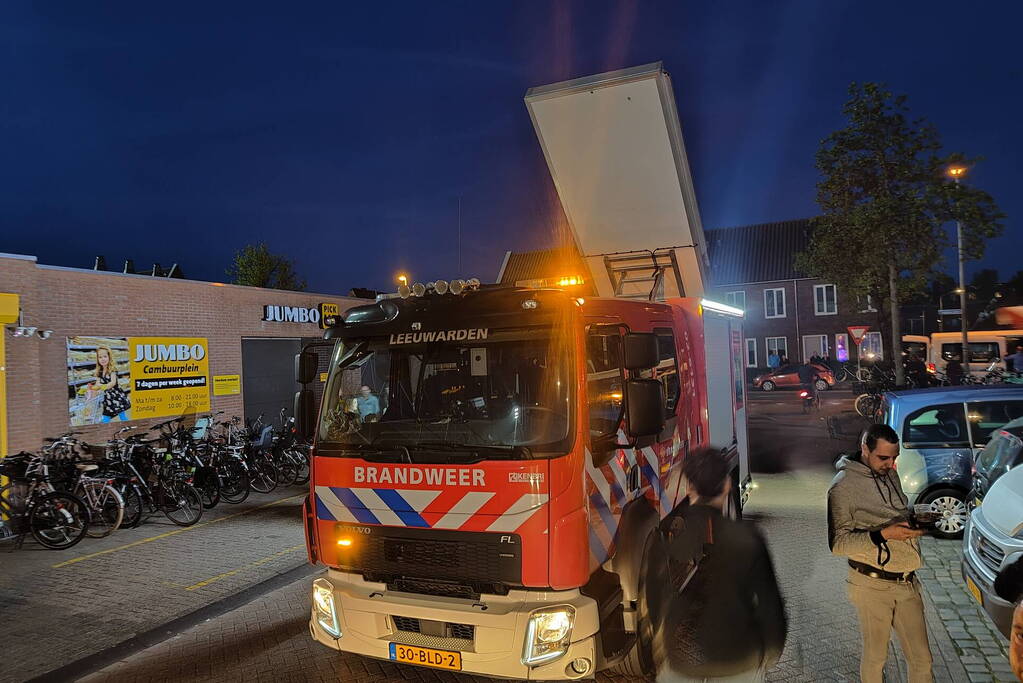 Brandweer ingezet voor mogelijke dakbrand