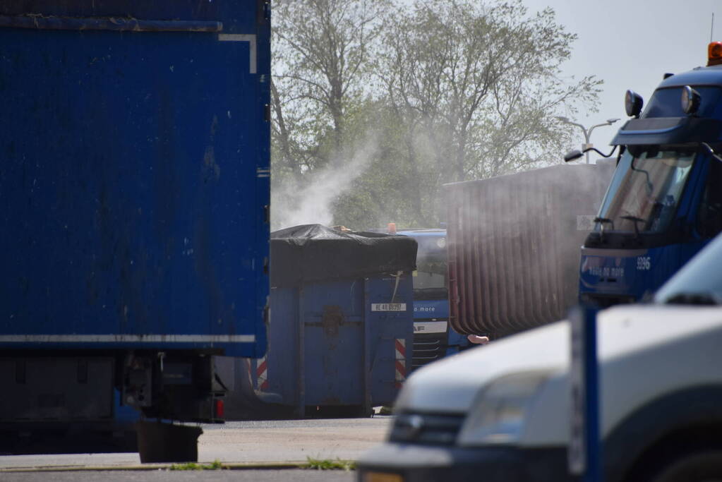 Brand op het terrein van Renewi