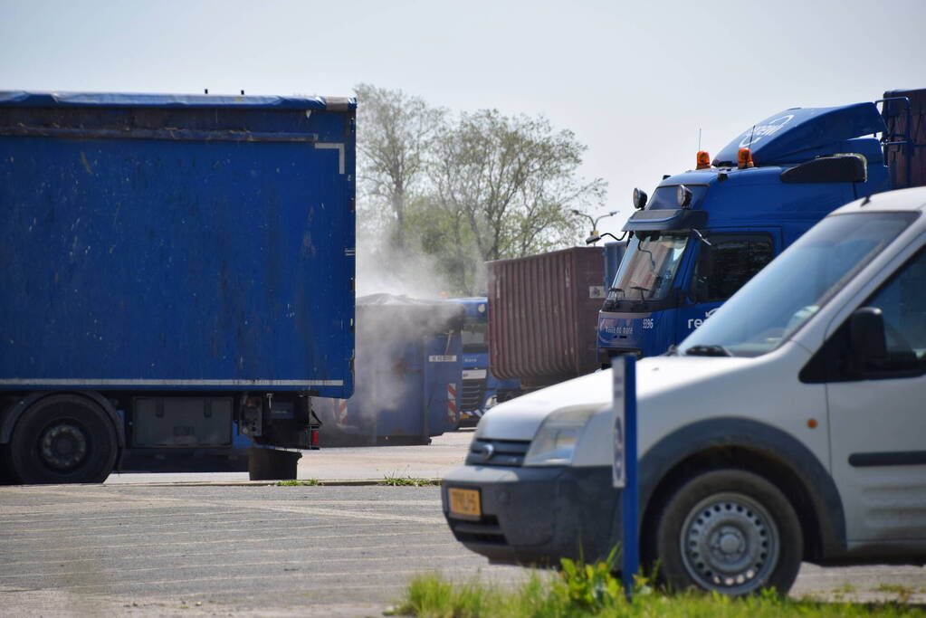 Brand op het terrein van Renewi