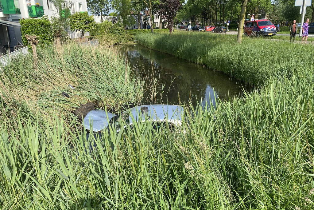 Auto raakt van de weg belandt in sloot