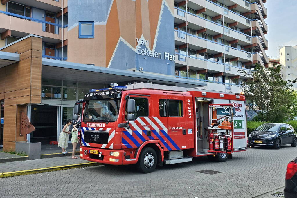 Gaslucht door dicht gevallen deur