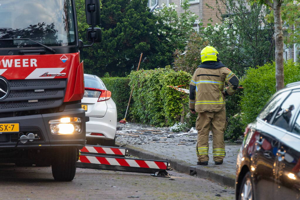 Enorme schade na explosie in woning