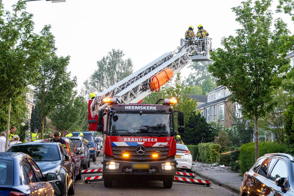 Enorme schade na explosie in woning