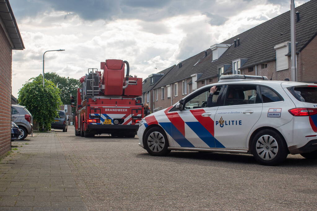 Brand op dak van woning door werkzaamheden