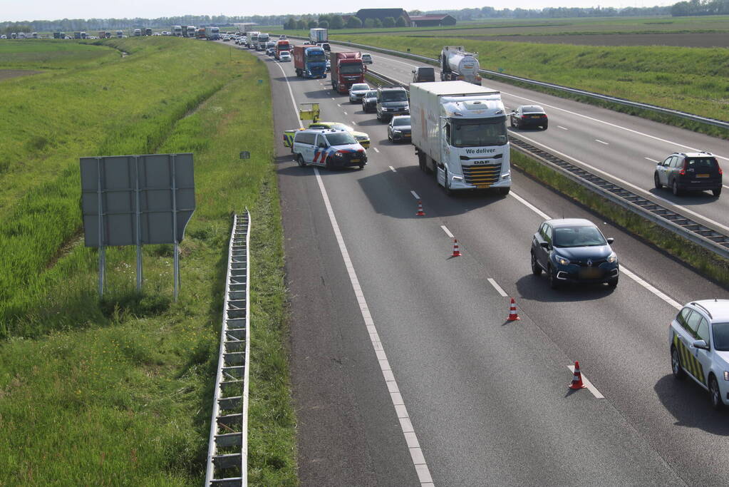 Motorrijder komt ten val