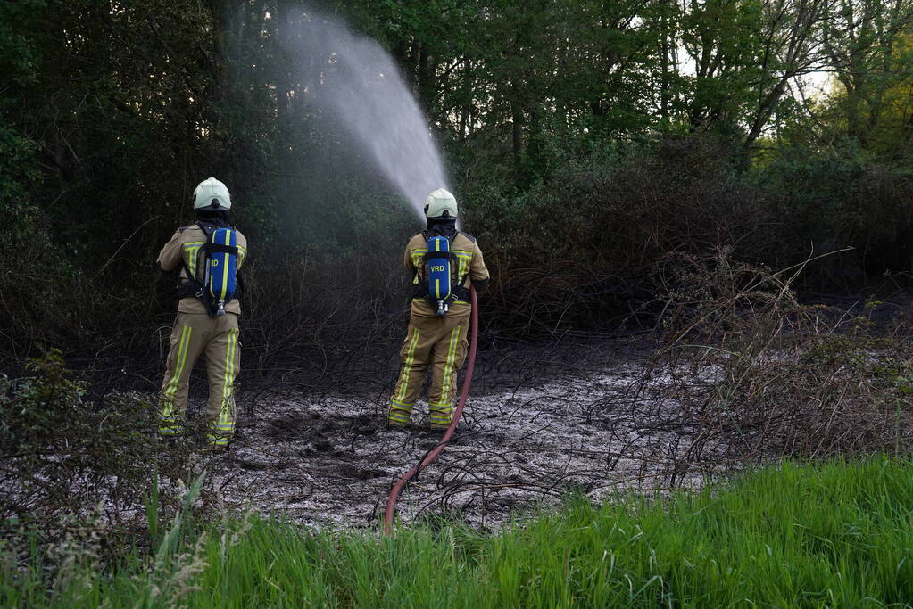 Tientallen vierkante meters natuurgebied verwoest door Brand