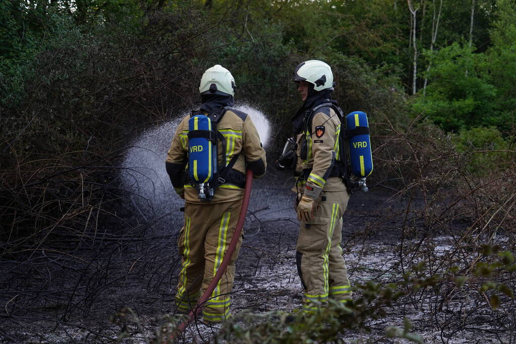 Tientallen vierkante meters natuurgebied verwoest door Brand