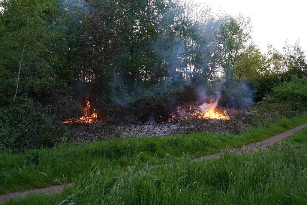 Tientallen vierkante meters natuurgebied verwoest door Brand