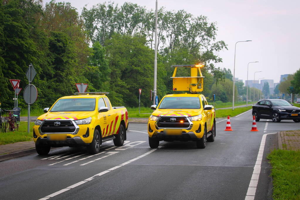 Enorme omleiding door brug in storing