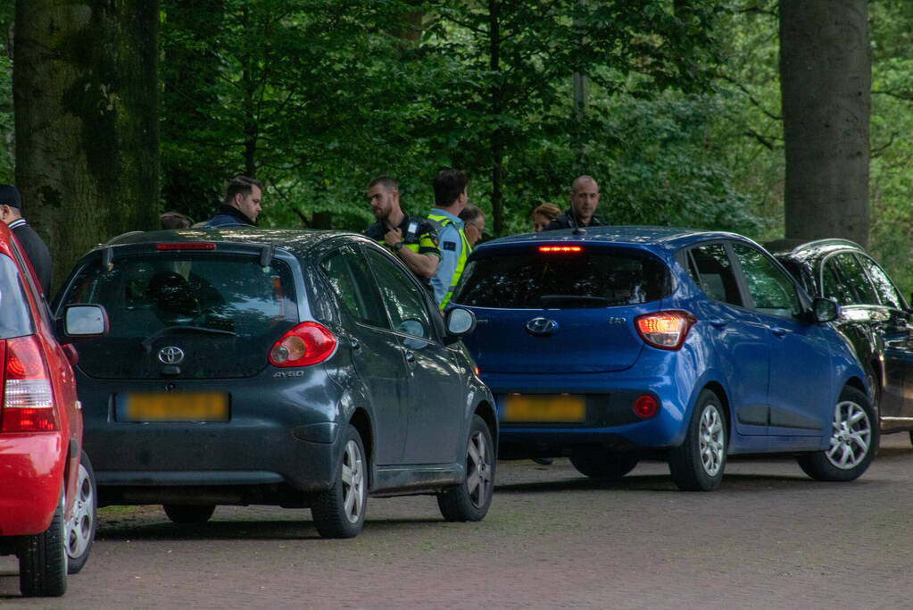 Automobilisten van de weg voor verkeerscontrole