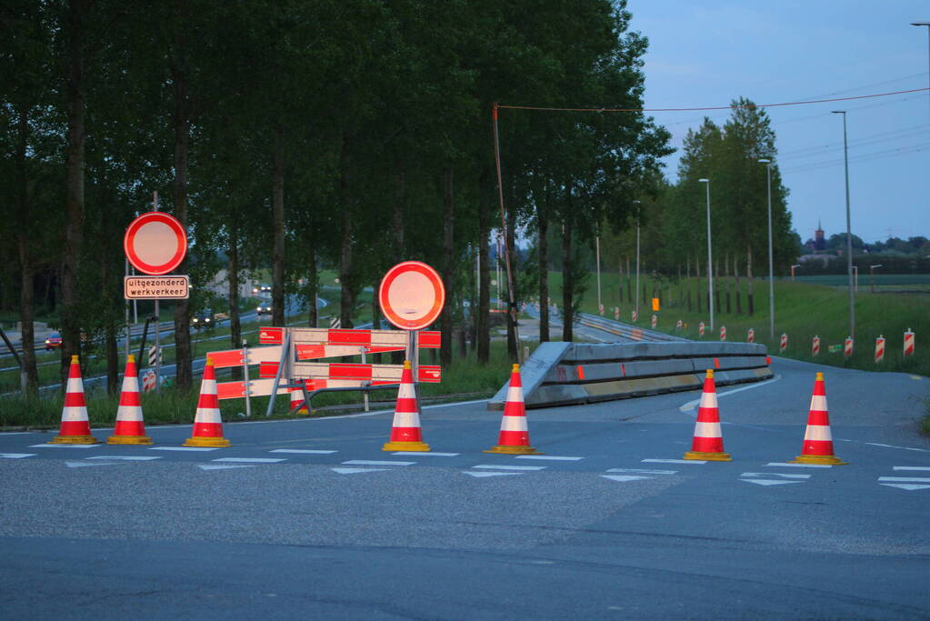 Tunnel afgesloten wegens spoedreparatie