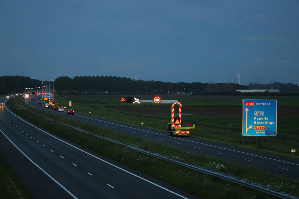 Tunnel afgesloten wegens spoedreparatie