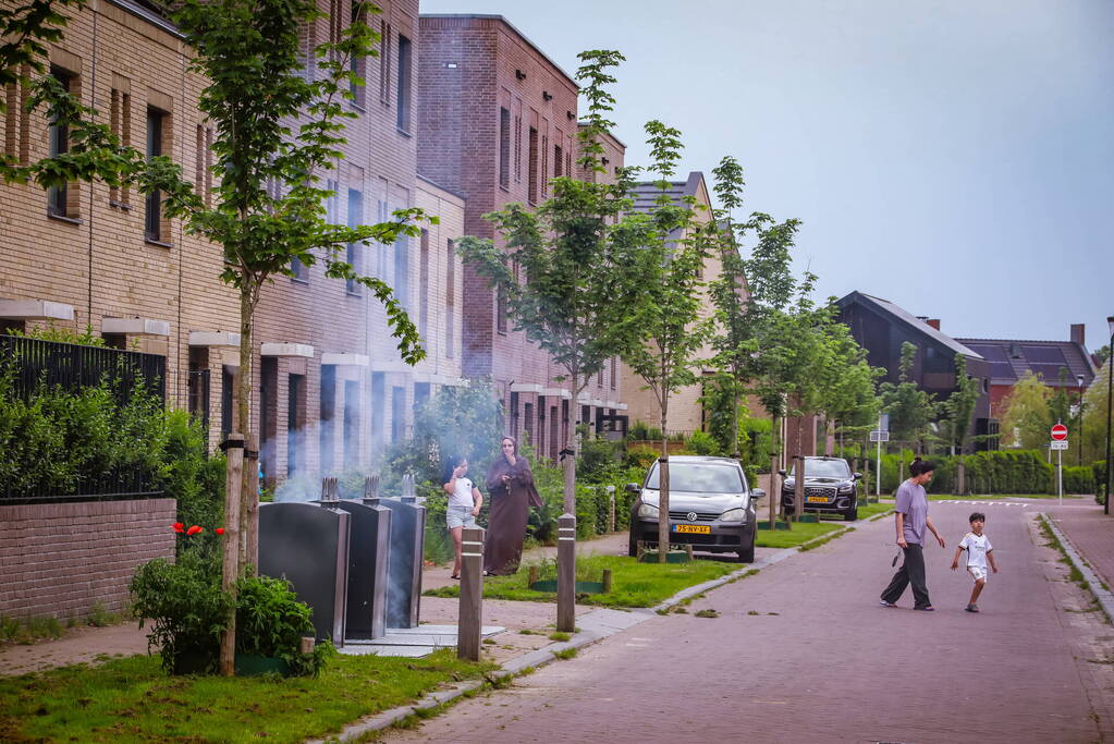 Brand in ondergrondse container