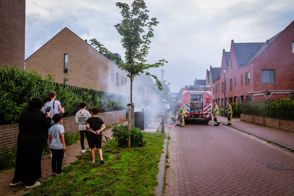 Brand in ondergrondse container