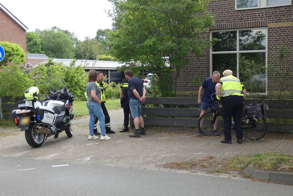 Fietser gewond bij botsing met auto