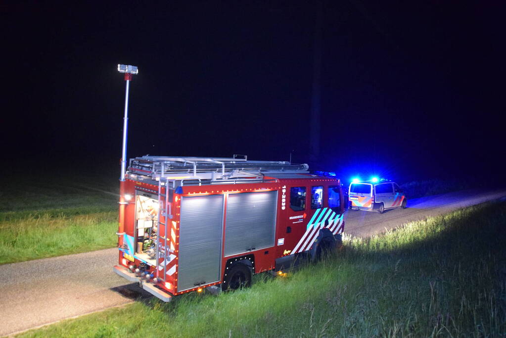 Auto belandt in sloot bij ongeval