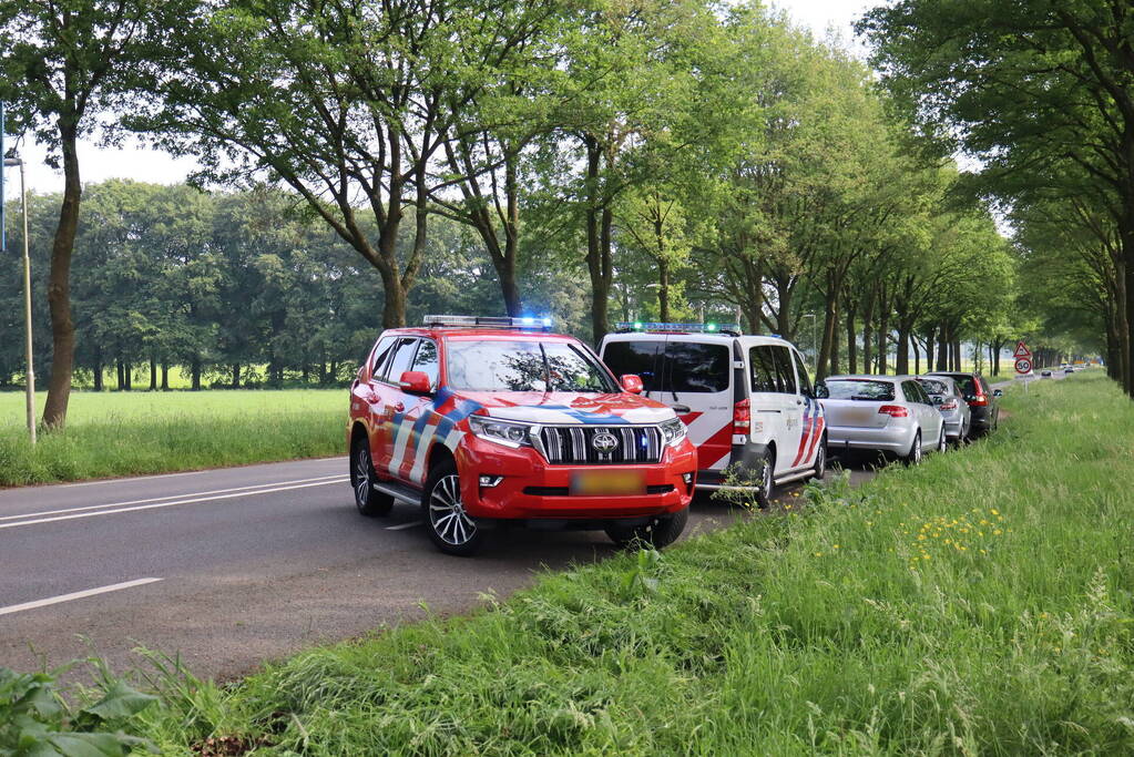 Automobilist raakt gewond bij botsing tegen boom