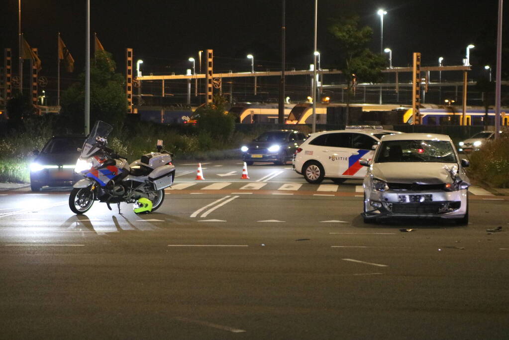 Scooter geschept door automobilist