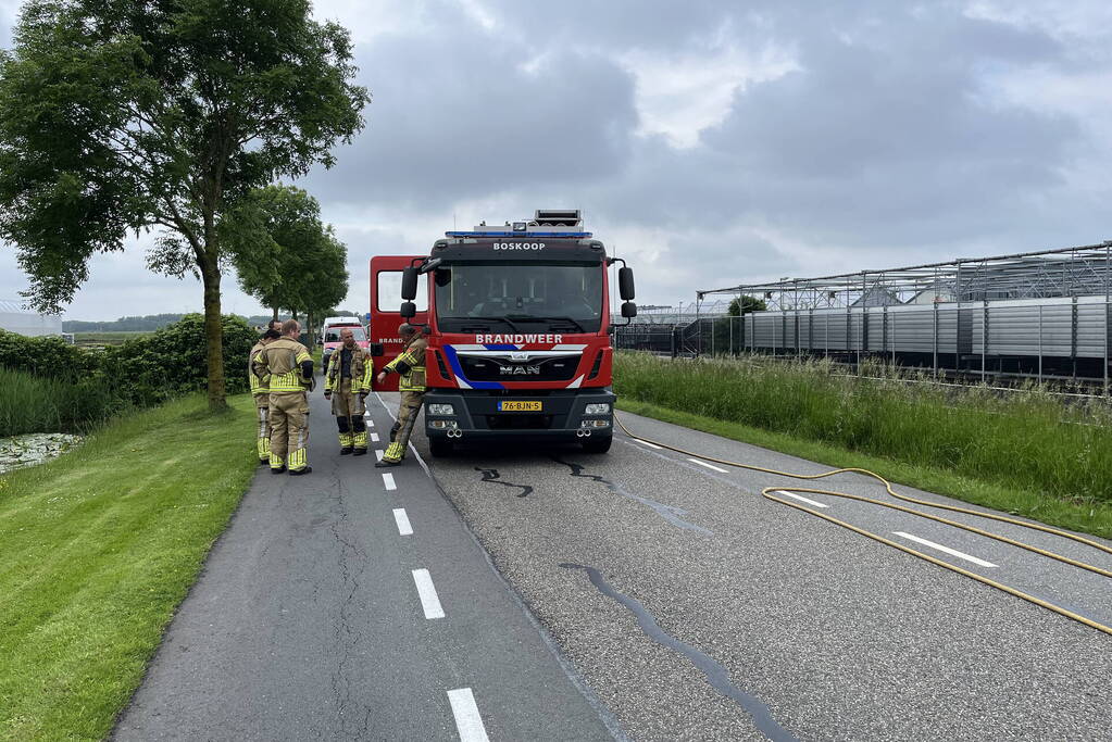 Wegwerkers veroorzaken gaslekkage in berm