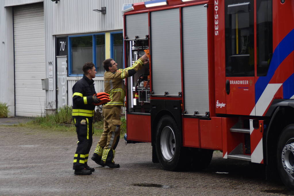 Winkel onder water door vele regenval