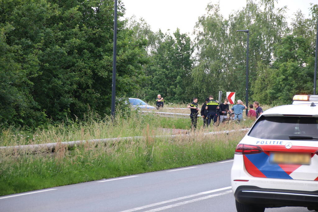 Fatbiker botst op tegemoetkomende fietser