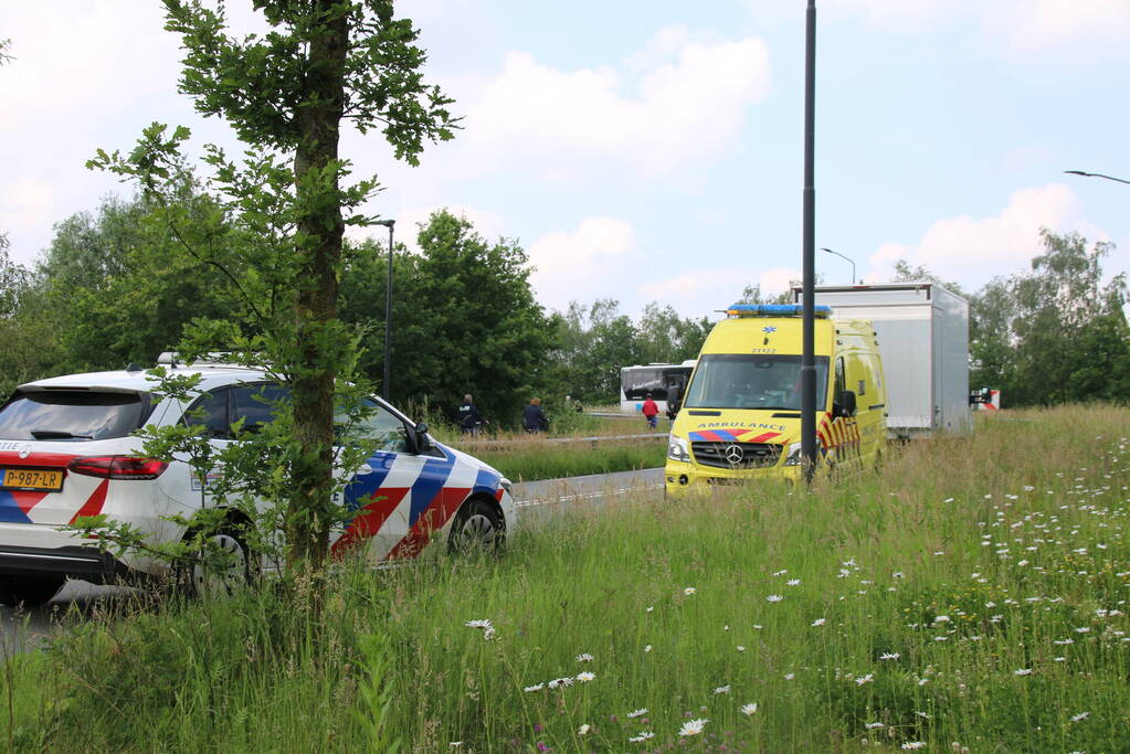 Fatbiker botst op tegemoetkomende fietser