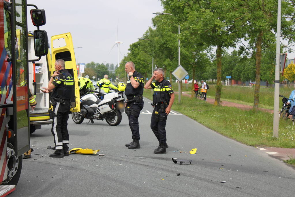 Motorrijder overleden na botsing met auto