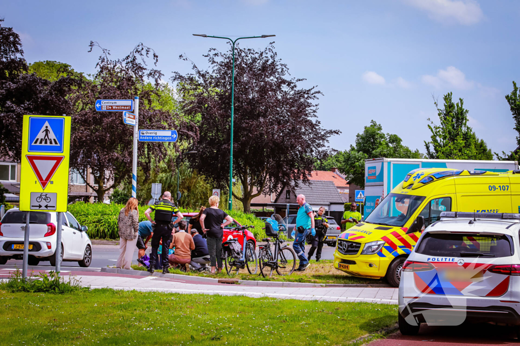 Vrouw bij het oversteken aangereden