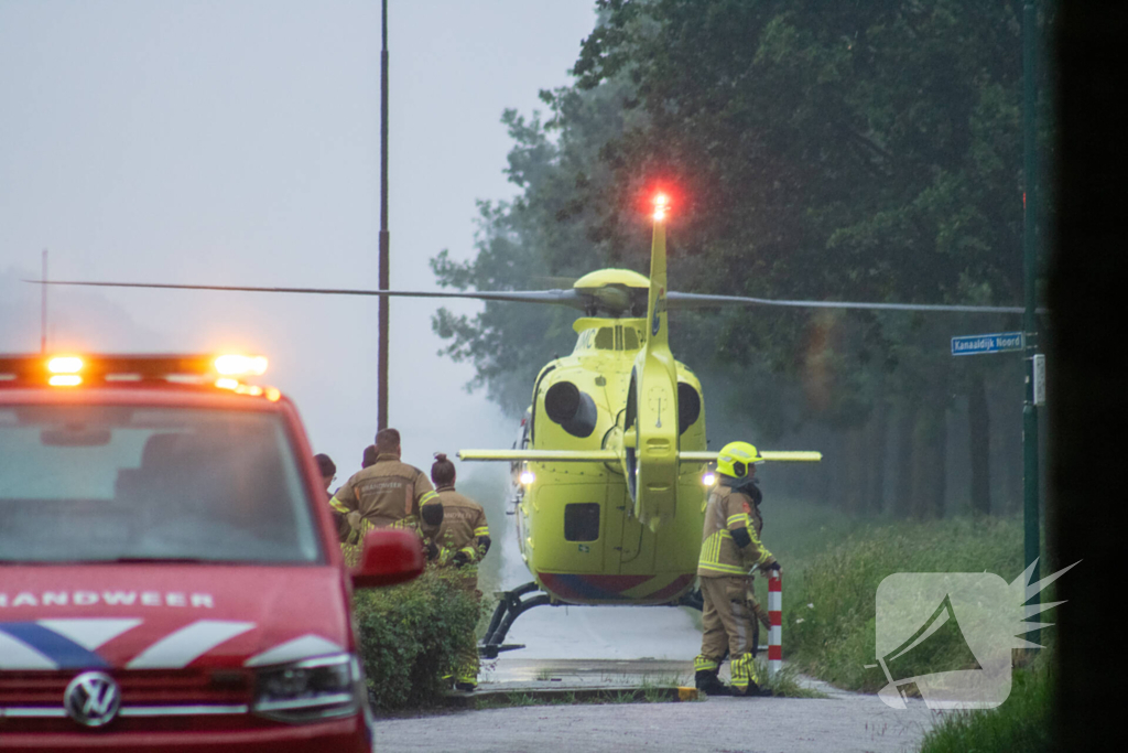 Grote zoekactie na vermist persoon in kanaal