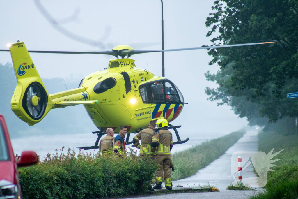 Grote zoekactie na vermist persoon in kanaal