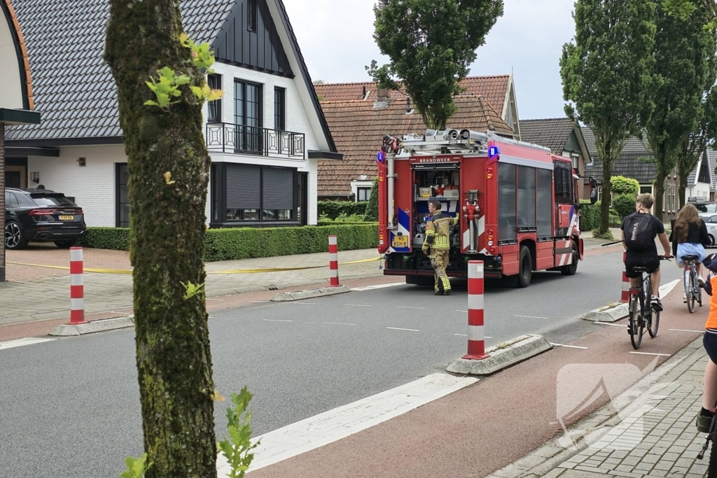 Veel bekijks bij brand in bijgebouw