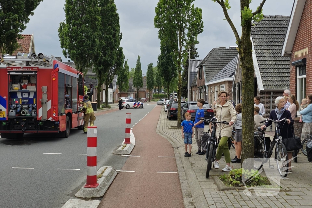 Veel bekijks bij brand in bijgebouw