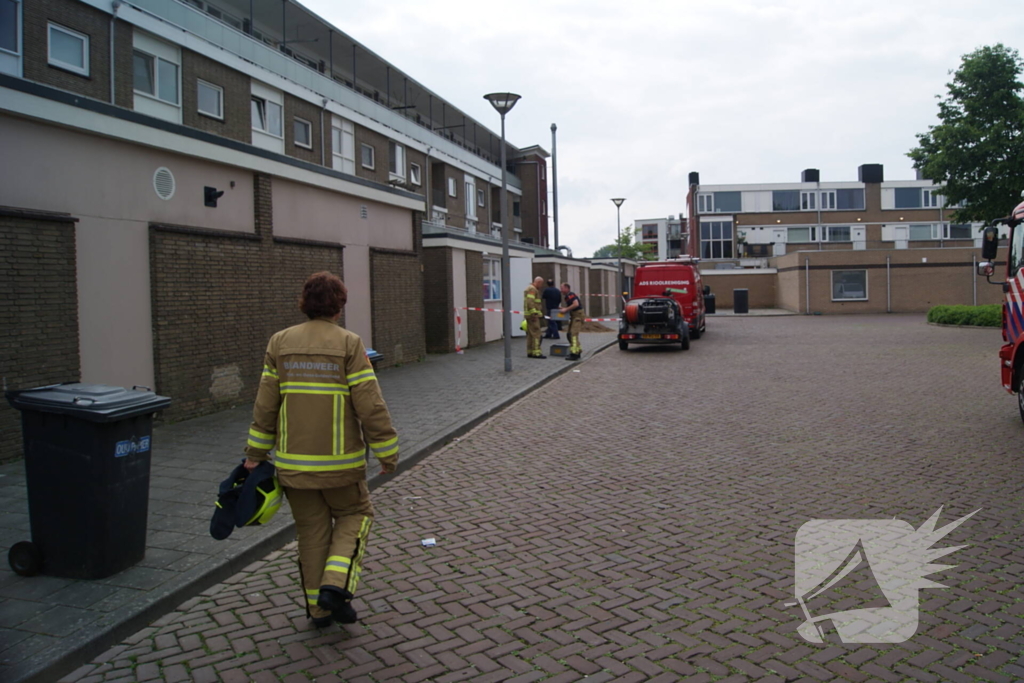 Brandweer doet onderzoek naar gaslucht