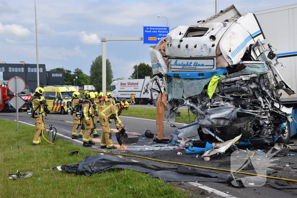 Zeer ernstig ongeval met vrachtwagen