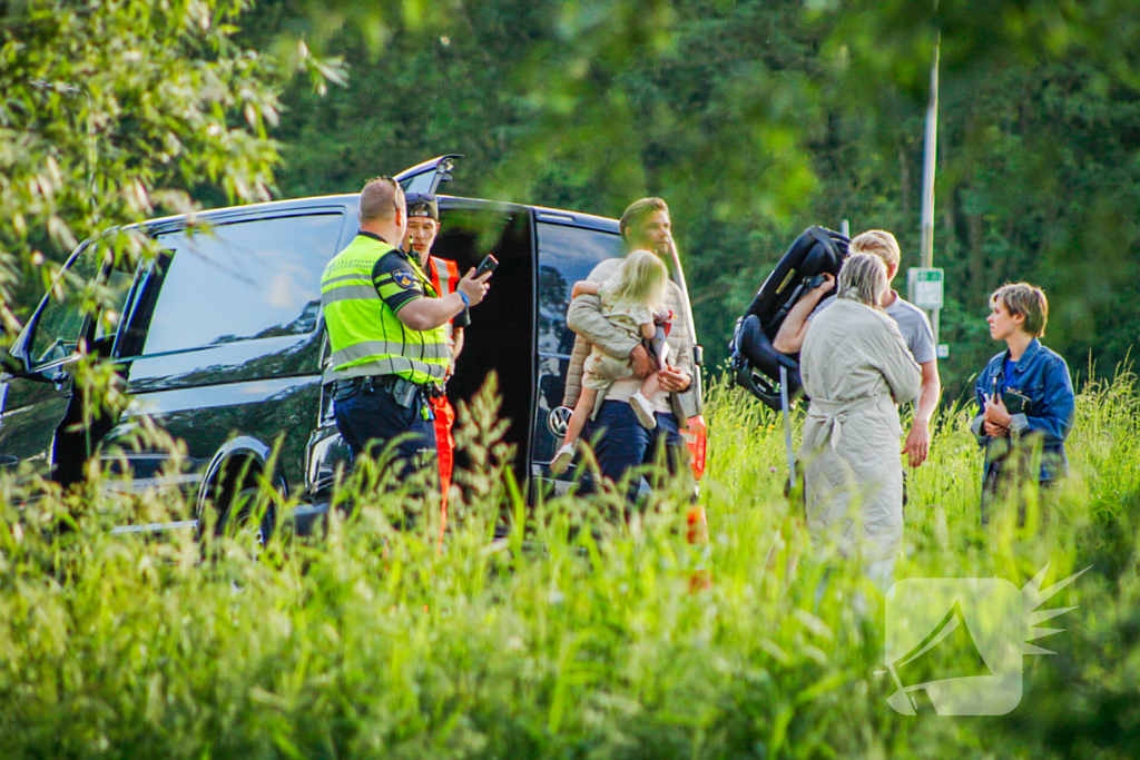 Voertuigen beschadigd na botsing