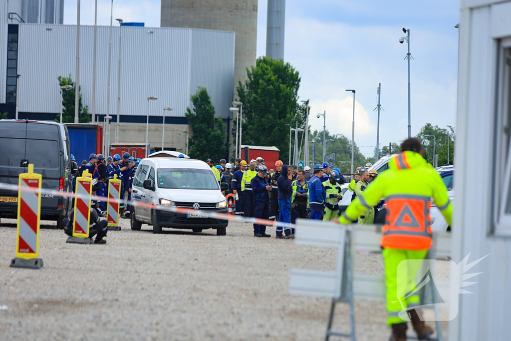 Brand in pand van afvalverwerker