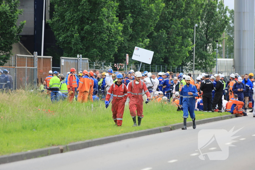 Brand in pand van afvalverwerker