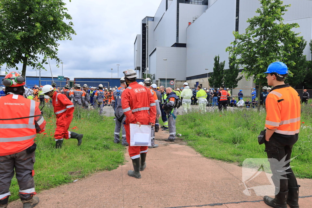 Brand in pand van afvalverwerker