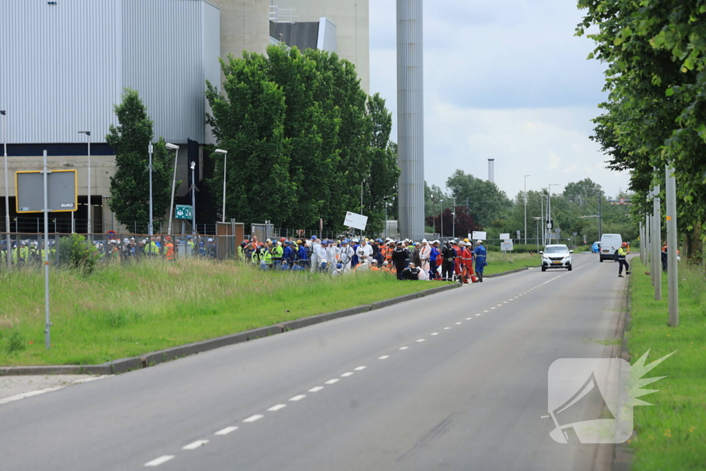 Brand in pand van afvalverwerker